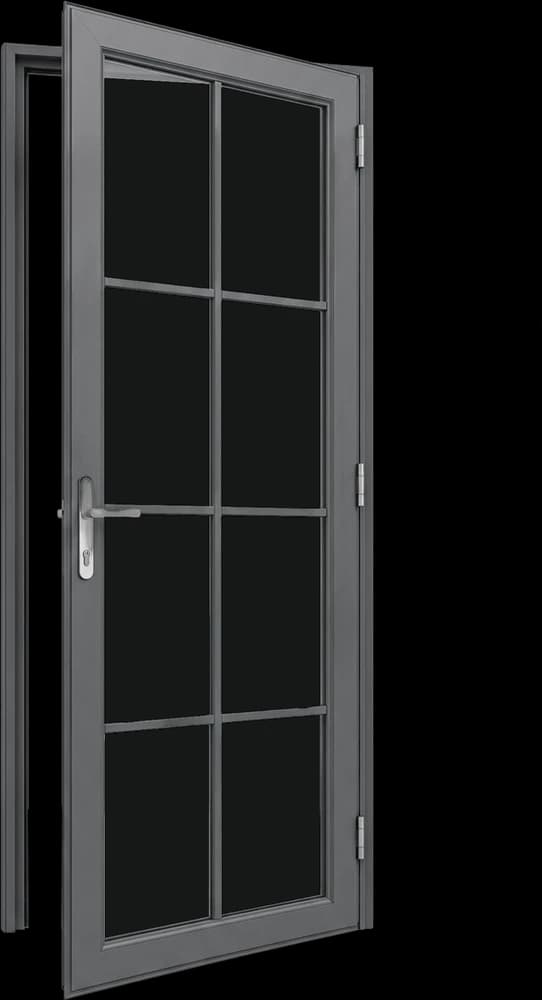 Pintu Swing Dengan Lis — finishing Abu