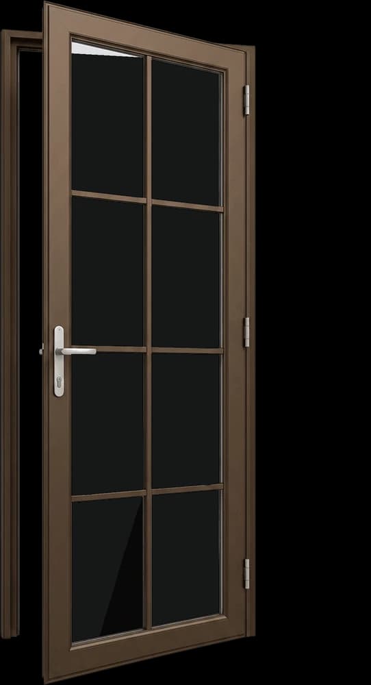 Pintu Swing Dengan Lis — finishing Coklat