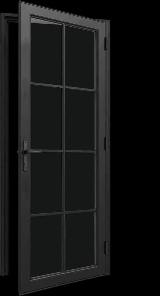 Pintu Swing Dengan Lis — finishing Hitam